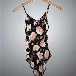 Floral Criss-cross Back Bodysuit